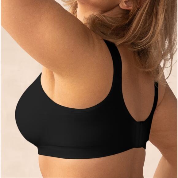 NEW Truekind Daily Comfort Wireless Shaper Seamless Bra - Black (Plus Size 3X) - Picture 4 of 13